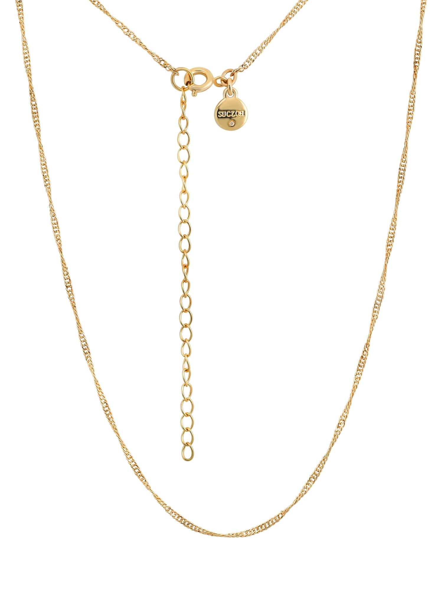 Believe by Brilliance Crystal and Cubic Zirconia Round Shaker Necklaces in 14KT Gold Flash Plated
