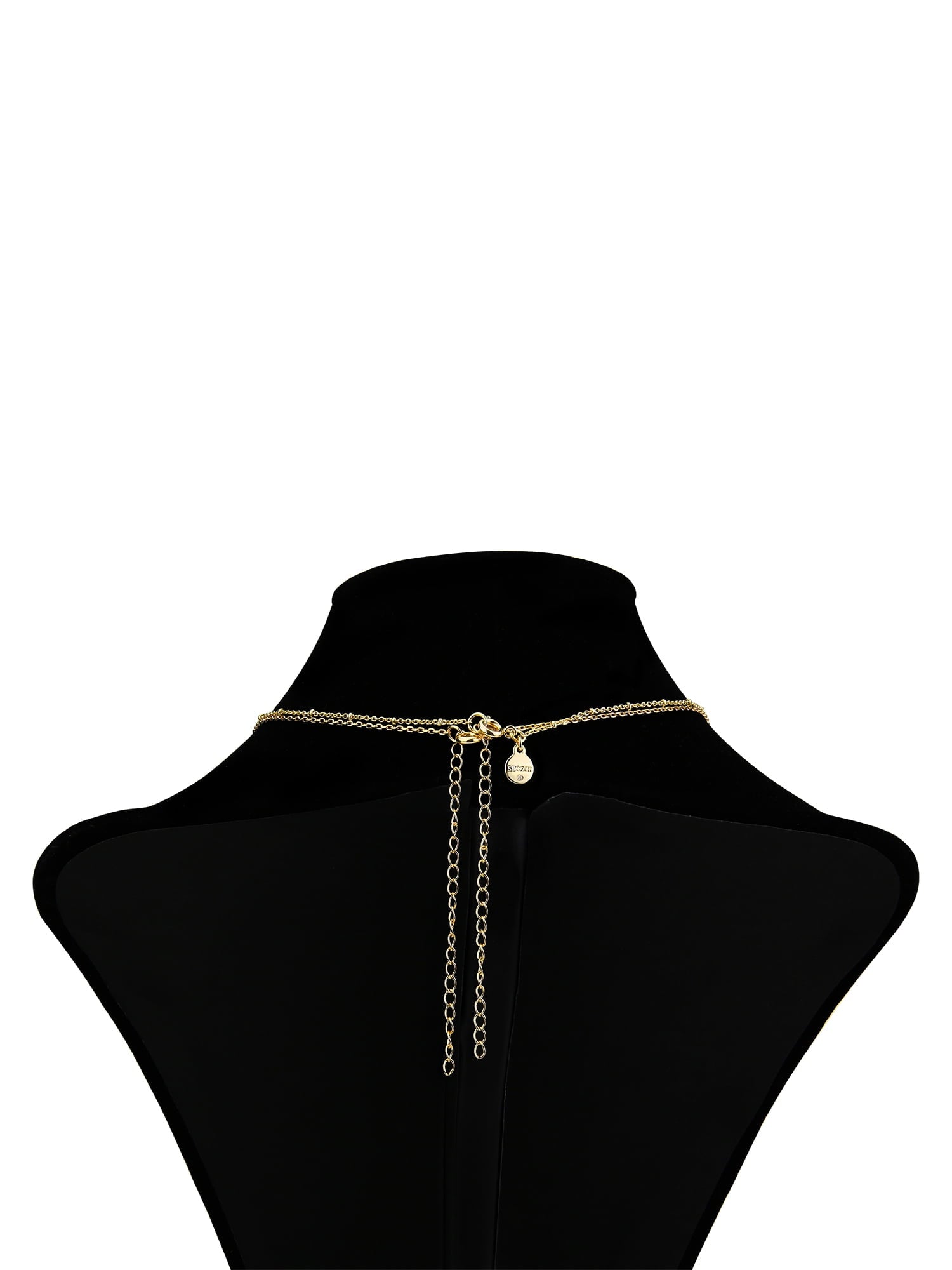 Believe by Brilliance Crystal and Cubic Zirconia Heart Shaker Necklaces in 14KT Gold Flash Plated