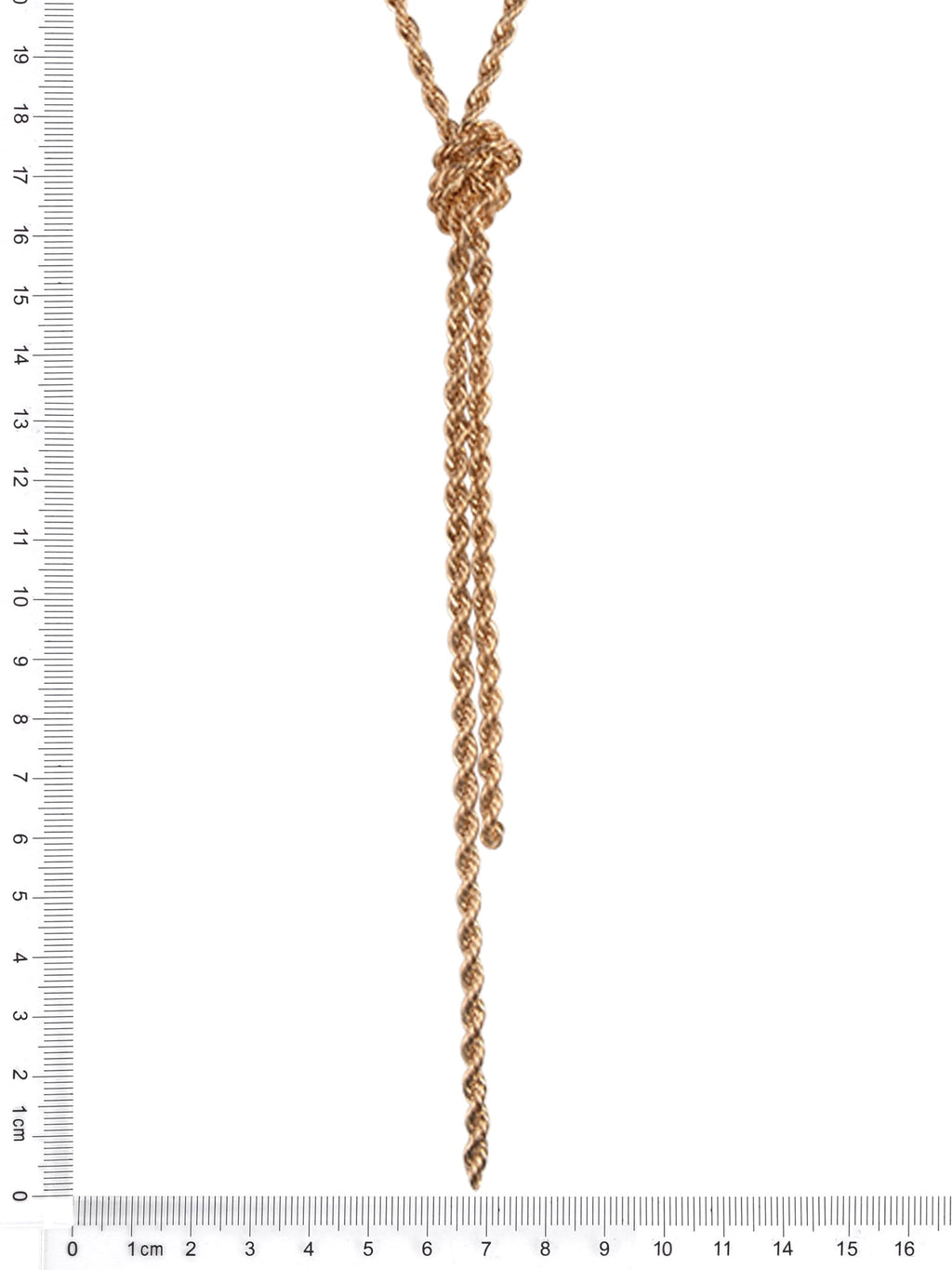 Time and Tru Adult Female Gold-Tone Knotted Chain Necklace